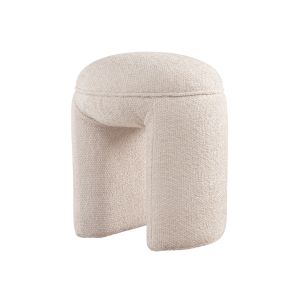 Bolo Stool Ivory Chenille 