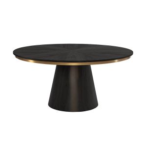 Brewster - Mesa de comedor - Negro, de 6 a 8 personas