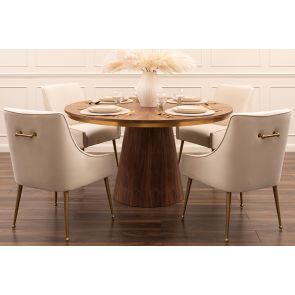 Brewster Eettafel Walnoot 4-6 personen