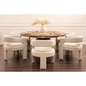 Brewster - Mesa de comedor - Nogal, de 6 a 8 personas