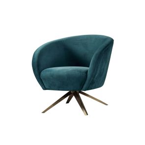 Brodie Swivel Chair - Peacock
