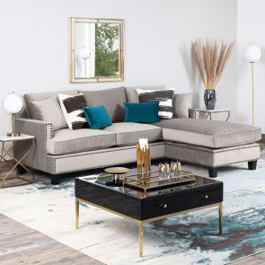 Brunswick Universal Ecksofa - Taubengrau