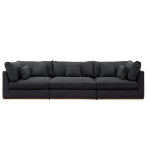 Burbank  Four Seat Sofa – Black