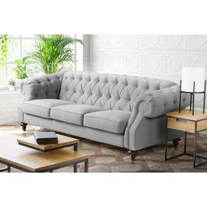 (ID:36530)  Buster 3 seat Sofa (S1)  - Storm Grey