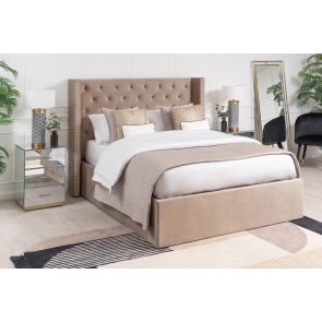 EU - Byron Bed met Opbergruimte - Taupe