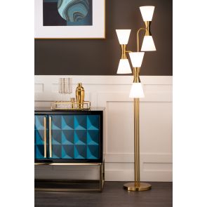 Camille Floor Light Brass 