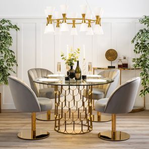 Camille Chandelier Brass