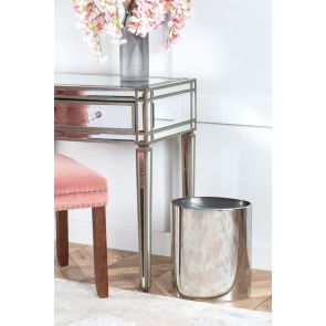 Oval Bin / Planter - Chrome