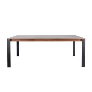 Corinna 10 Seat Dining Table Grey - Black legs