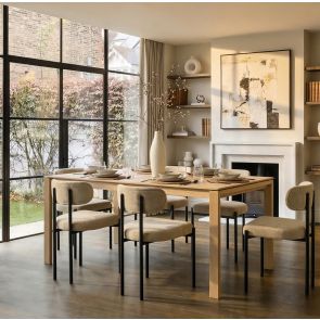 Corinna 6 Seat Dining Table Oak