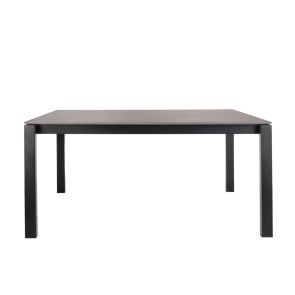 Corinna 6 Seat Dining Table Concrete effect - Black Legs