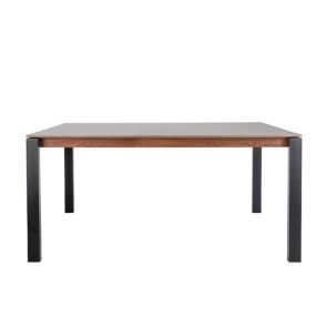Corinna 6 Seat Dining Table Grey - Black legs 