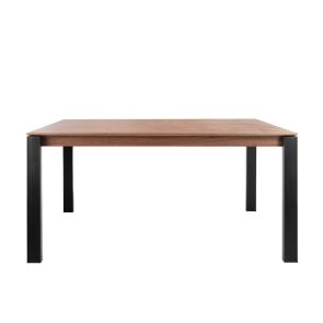 Corinna 6 Seat Dining Table Walnut - Black legs