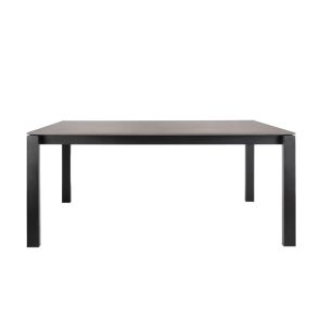 Corinna 8 Seat Dining Table Concrete effect - Black Legs