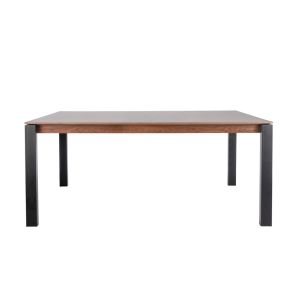 Corinna 8 Seat Dining Table Grey - Black legs