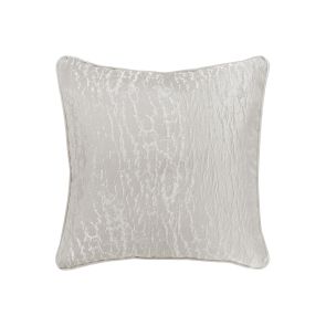 Silver Crackle Square Cushion 