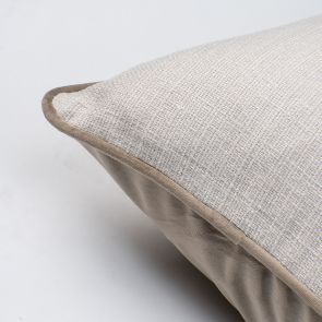 Double Face Coussin Carré - Taupe