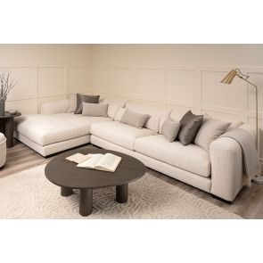 Dolce Extra Large Corner Sofa Left Hand Natural Linen