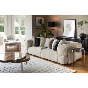 Doppio Three Seat Sofa Natural Poratti