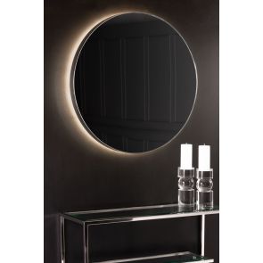 Eclipse Miroir mural illuminé en chrome