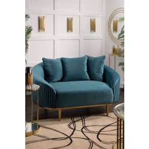 Ella Loveseat - Peacock 