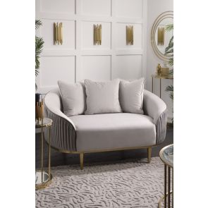 Ella Loveseat - Grå - Tre Nyanser 
