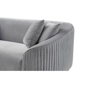 Ella 3-sitssoffa - Dove Grey - Ben i Mässing