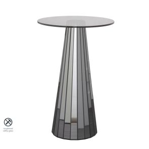 Emmeline Table d’Appoint Miroir Fumé 