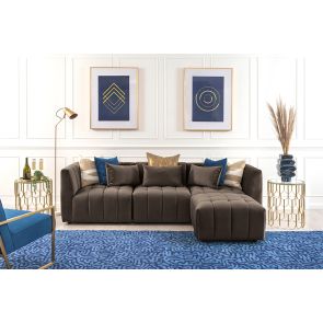 Essen Three Seat Corner Sofa – Carbon