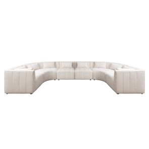 Essen Lounge Suite – Cream Chenille