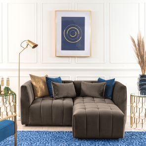 Essen Two Seat Corner Sofa – Carbon