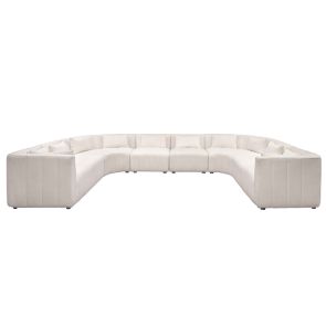 Essen Super Lounge Suite – Ivory Chenille