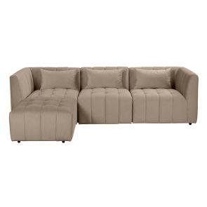 Essen Three Seat Corner Sofa – Taupe