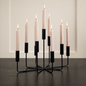 Fiori Candelabra Black 