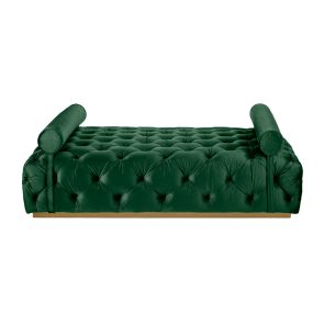 Frankfurt Day Bed - Bottle Green - Brushed Gold