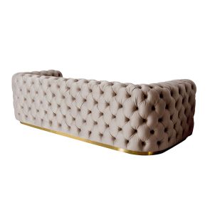Frankfurt Three Seat Sofa – Taupe