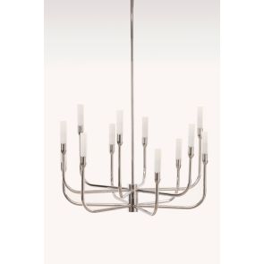 Gracia Suspension en chrome à 12 lampes