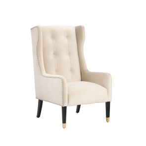 Grayson Fauteuil, détails or - Craie