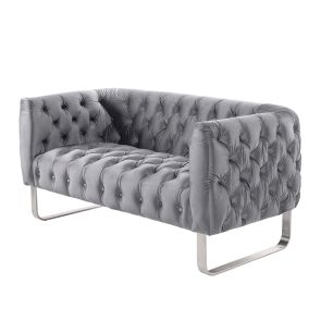 Grosvenor 2-Sitzer Sofa - Taubengrau - Silber