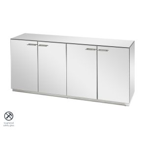 Harper Mirrored Sideboard – Silver Details