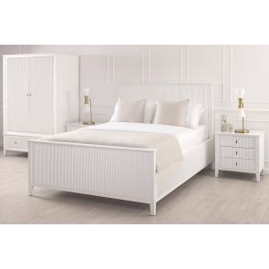 Heidi White Wardrobe Brass/Silver 