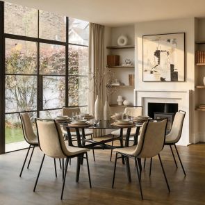 Hexapod Black Dining Table