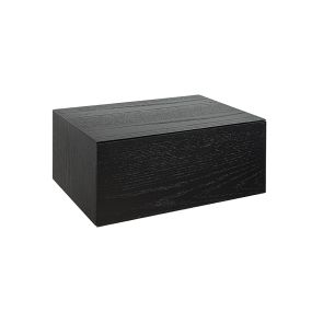 Inga Black Oak Floating Bedside Table