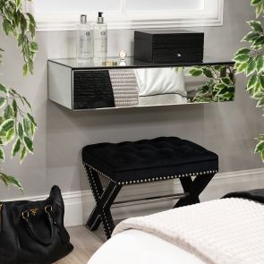 Inga Mirrored Floating Console Table 