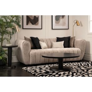 Isabella Three Seat Sofa Latte Chenille 