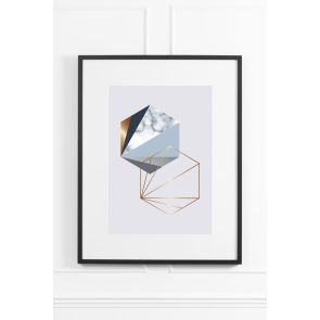 Lunar Rock No.1 Wall Art - Black Frame