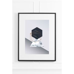 Lunar Rock No.2 Wall Art - Black Frame