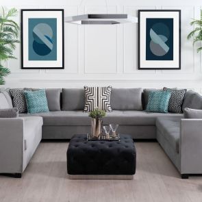 Azure Fusion Tavla No1 - Svart Ram