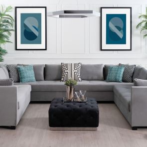 Azure Fusion Tavla No3 - Svart Ram