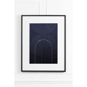 Indigo Arches Tavla No2 - Svart Ram